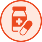 pharmaceuticals industry icon.